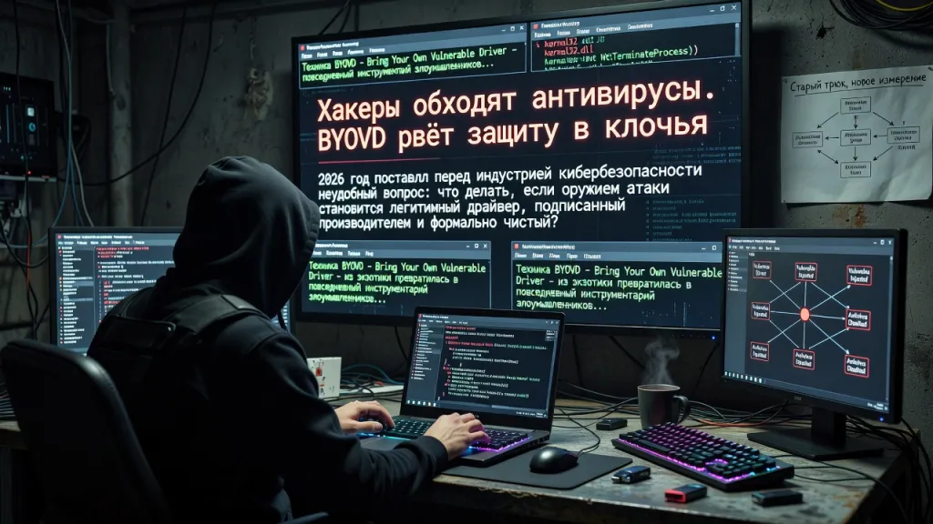 Хакеры обходят антивирусы. BYOVD рвёт защиту в клочья
