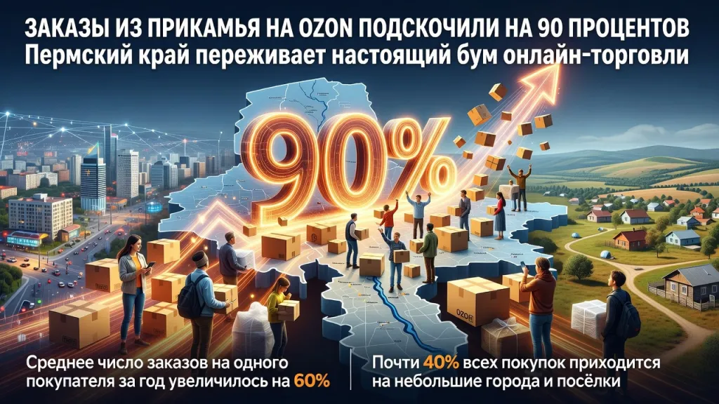 Заказы из Прикамья на Ozon подскочили на 90 процентов
